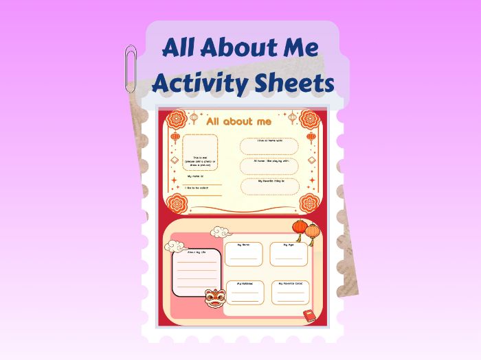 All About Me Activity Sheets | Early Literacy