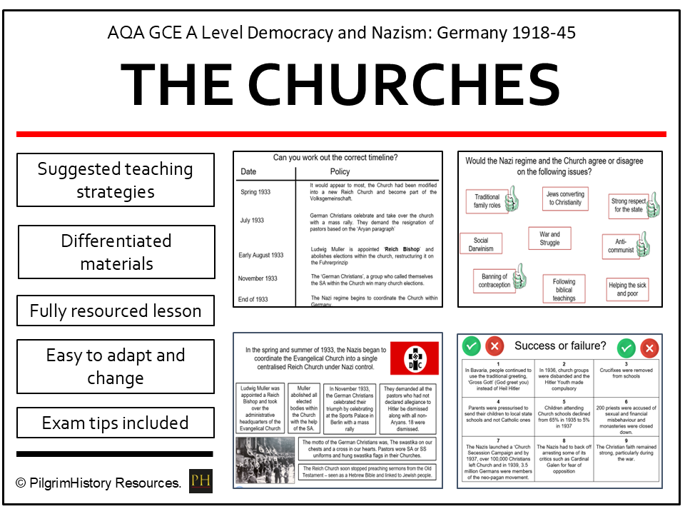 The Churches in Nazi Germany: Cooperation, Opposition and Conflict | AQA A Level History