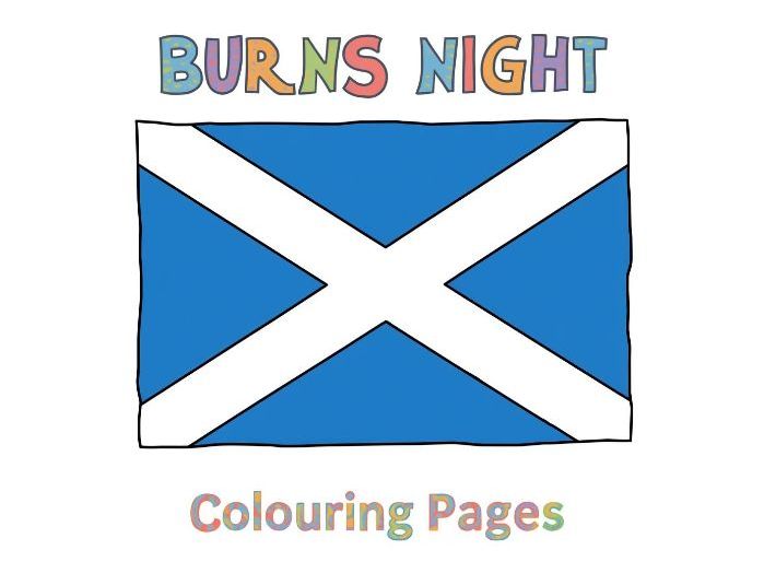 Burns Night Colouring - EYFS / KS1
