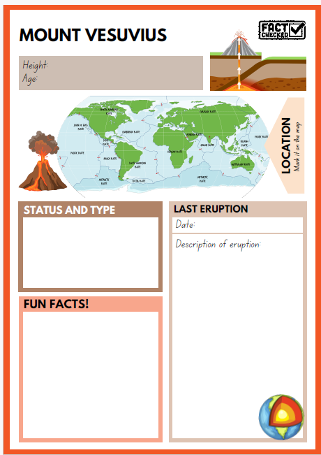 Volcano Research Templates for Presentation & Display