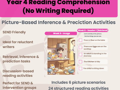 No-Prep Year 4 Reading Unit (NO WRITING) - Perfect for SEND, Struggling Readers & Interventions