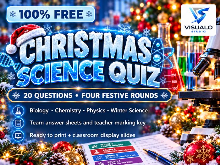 Christmas Science Quiz | 20 Festive Questions | 4 Rounds | KS3 & GCSE