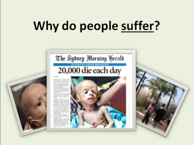 Why do people suffer?