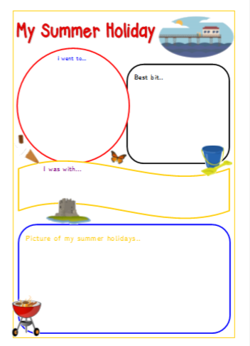 My Summer Holiday - worksheet