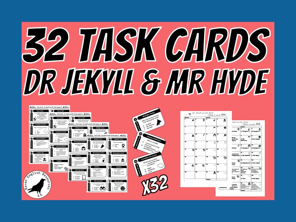 Dr Jekyll and Mr. Hyde 32 Task Cards