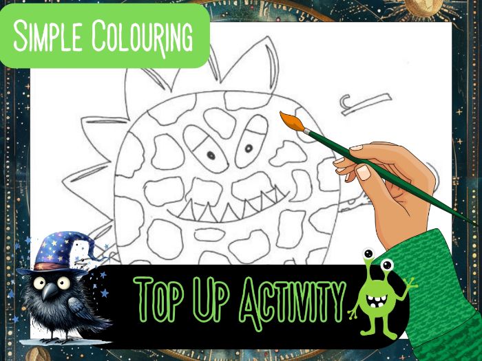 Monsters and Aliens Colouring Page (Creature 2)
