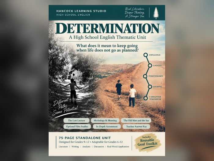 Determination: High School English Unit | The Old Man and the Sea | Grades 9–12