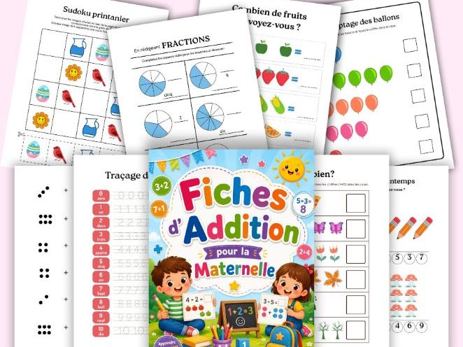Fiches d'Addition pour la Maternelle
