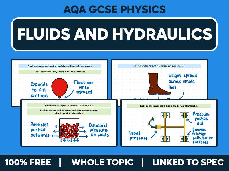 GCSE AQA Physics Complete Lesson - Fluids and Hydraulics
