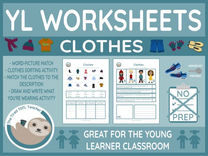 ESL Clothes Vocabulary Worksheet
