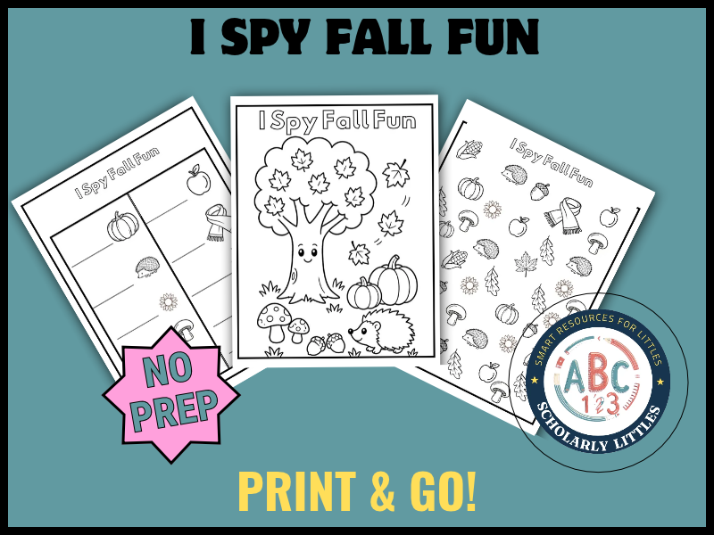Fall I Spy Activity | Autumn Scavenger Hunt