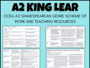 King Lear Scheme of Work and Teaching Resources