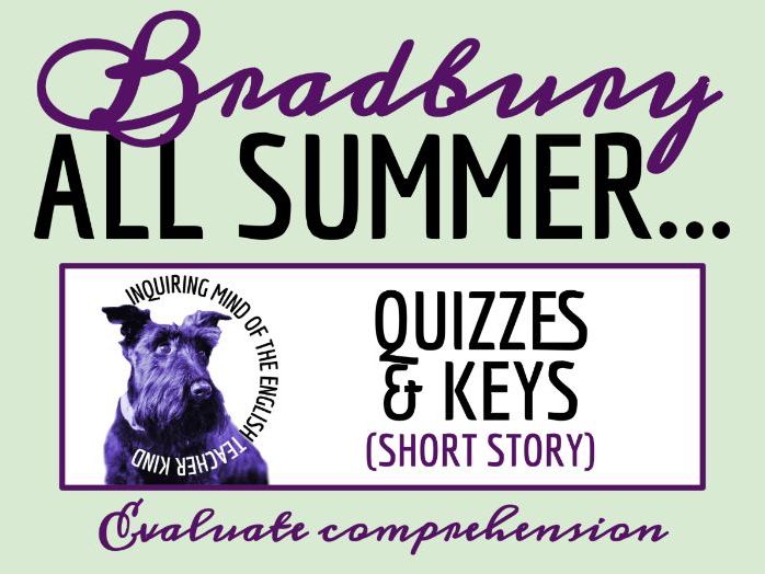 "All Summer in a Day" by Ray Bradbury Quiz and Answer Key