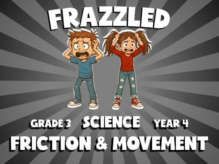 Friction & Movement FRAZZLED Science Game | No-Prep Year 4 Review Activity