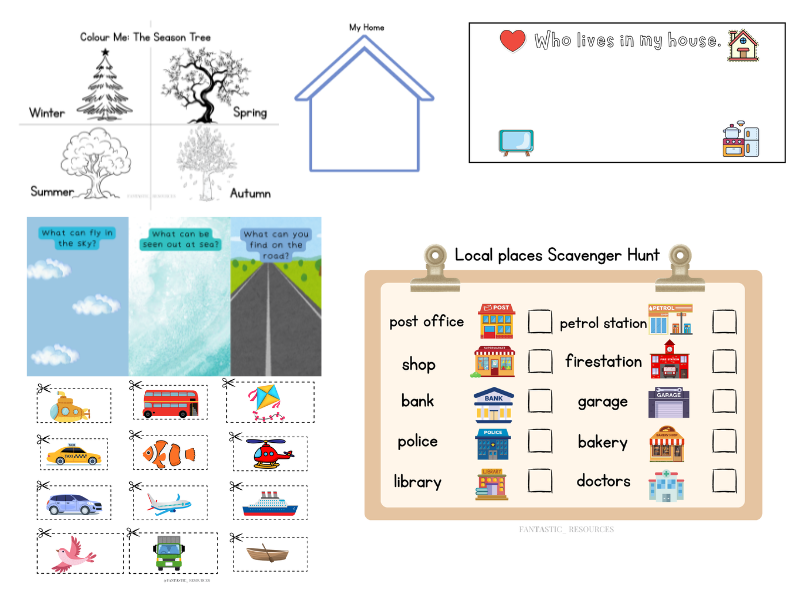 Transport & Seasons Activity Pack | EYFS Understanding the World