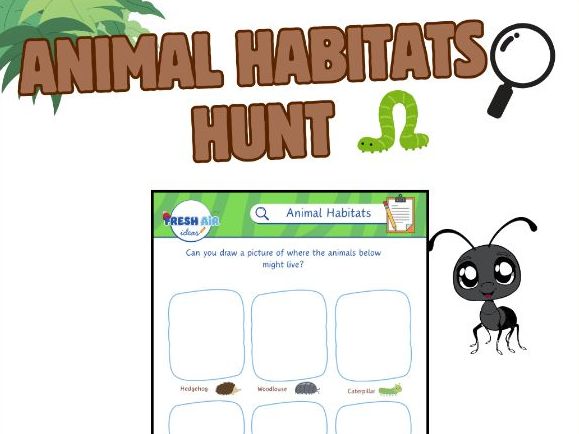 Animal Habitats Scavenger Hunt