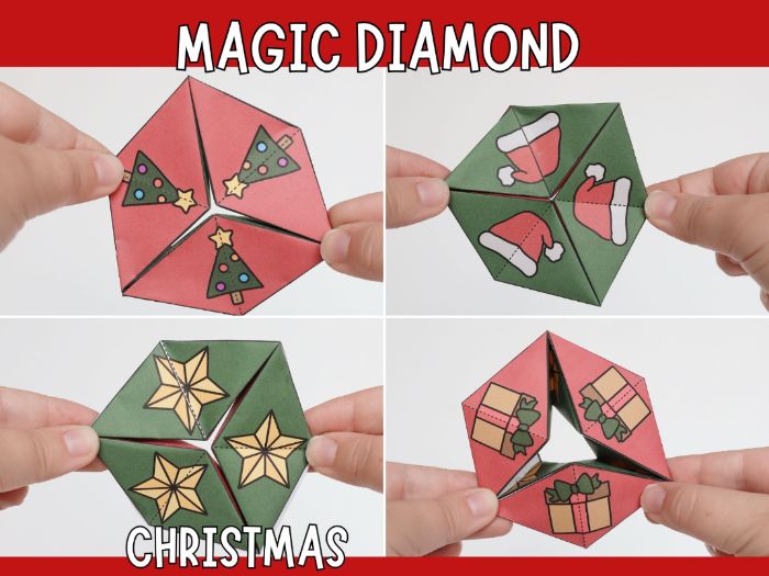 Magic Christmas Diamond – Printable Craft for Kids