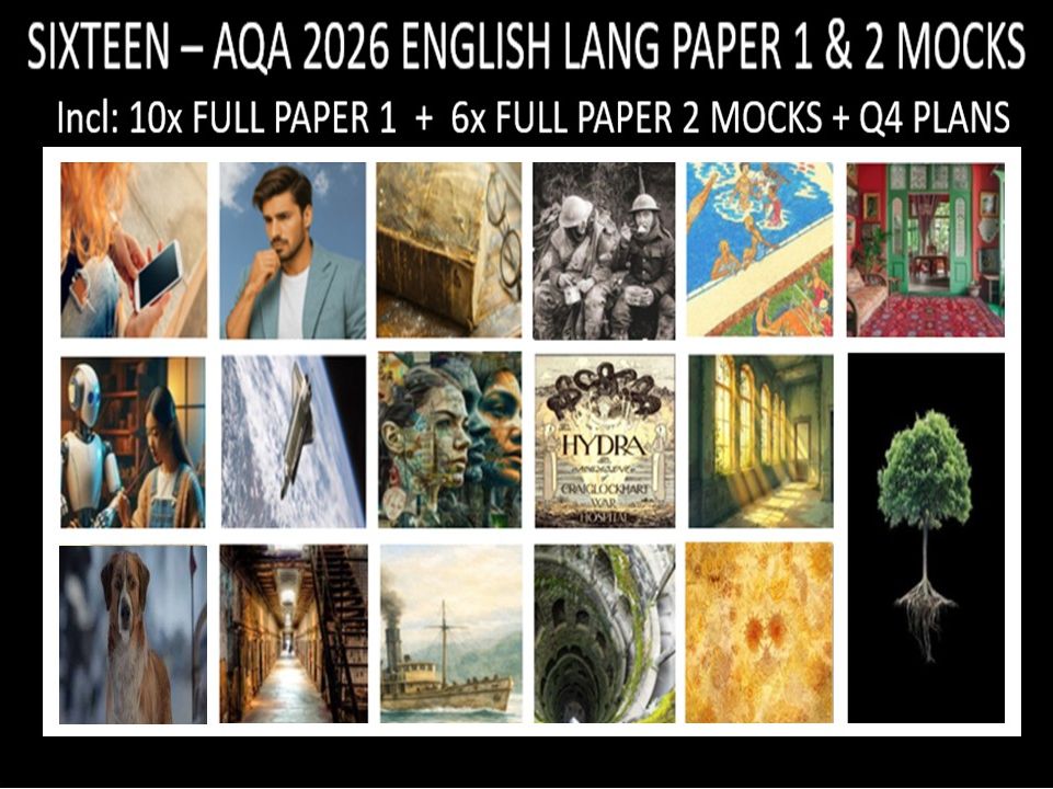 SIXTEEN - AQA PAPER 1 & 2 | 2026 FULL MOCKS | Q4 PLANS