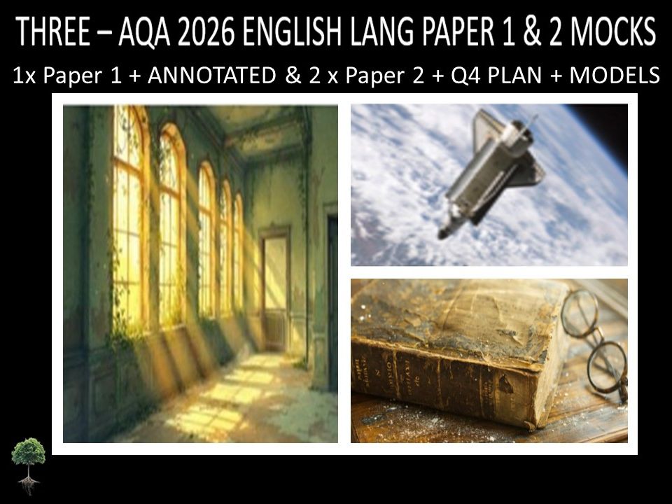 THREE - AQA PAPER 1 & 2 | 2026 FULL MOCKS | ANNOTATED | Q4 PLAN | MODELS