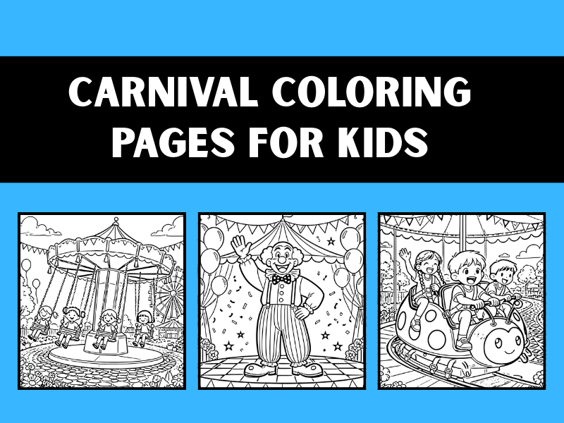 Carnival Coloring Pages for Kids