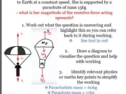 Step by Step- How to answer a Physics problem | Teaching Resources