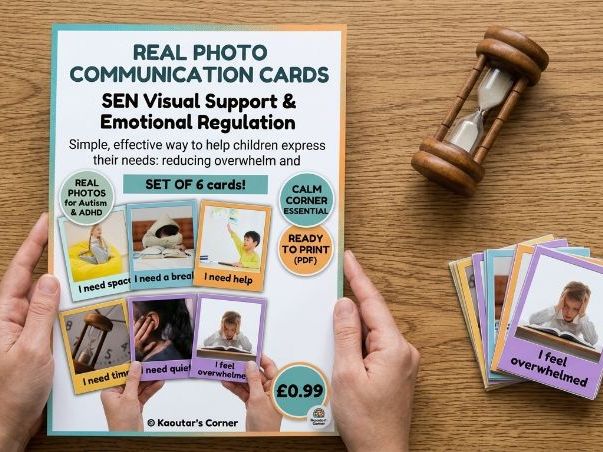 Real Photo Communication Cards - SEN Visuals