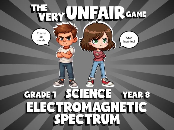 Electromagnetic Spectrum VERY UNFAIR GAME | No-Prep Year 8 Science Review Activity