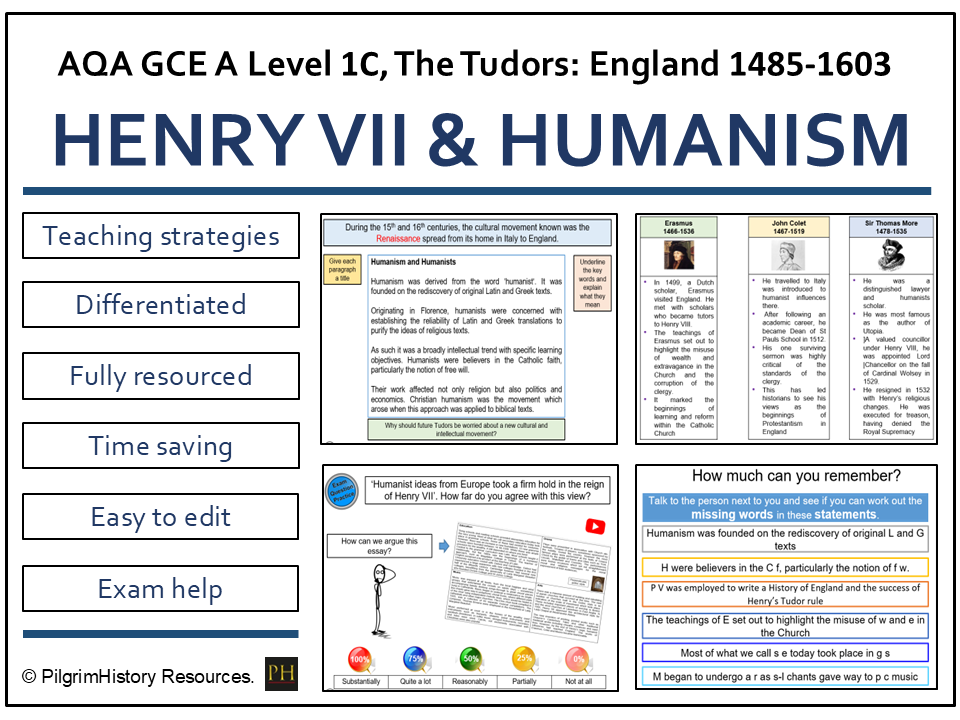 Henry VII Humanism and the Arts: Cultural Change and Royal Image | AQA A Level History