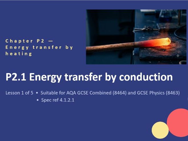 FREE P2.1 Energy Transfer by Conduction (AQA Combined Trilogy and Separate Physics)_
