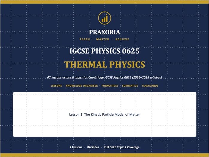 IGCSE Physics (0625) Topic 2- Thermal Physics FREE SAMPLE Pack