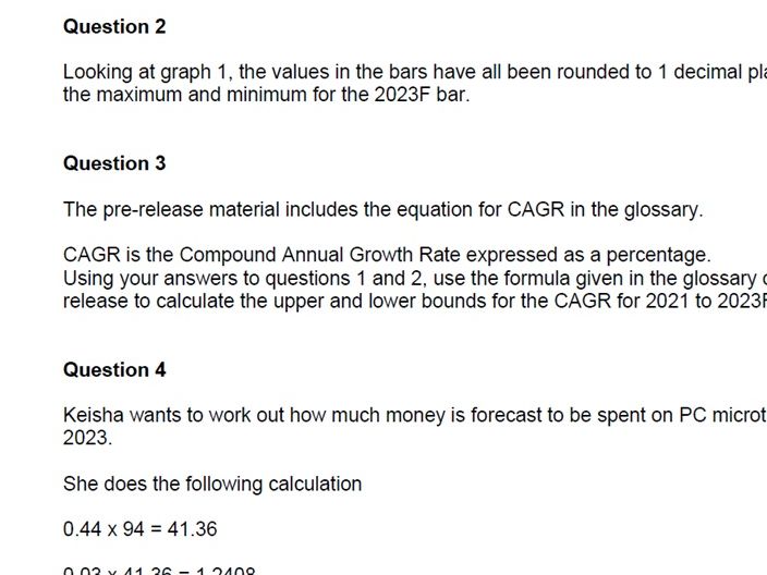 2026 AQA Core Maths Pre-release Questions 3 more sets for paper 1 and 2 sets for paper 2