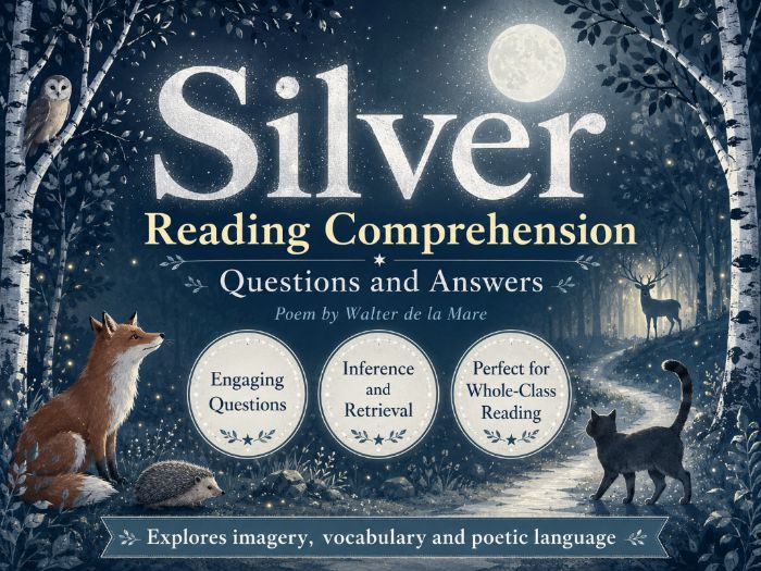Silver (Poem) - Comprehension - UKS2
