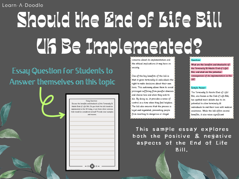 Should the End of Life Bill UK Be Implemented? – Sample Answer & Essay Prompt!