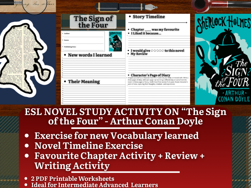 ESL Novel Study - The Sign of the Four - Arthur Conan Doyle - Sherlock Holmes