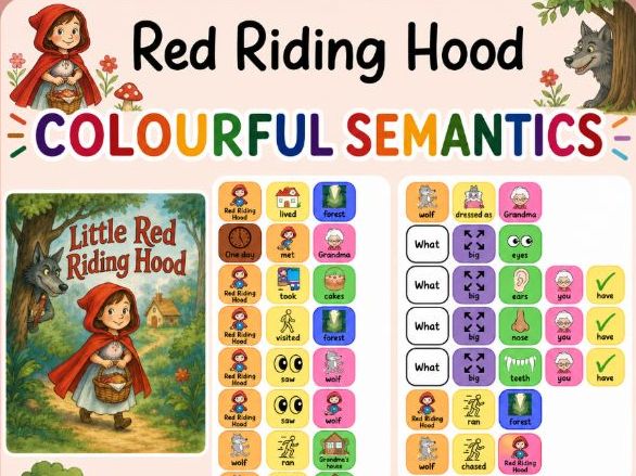 Little Red riding hood- colourful semantics