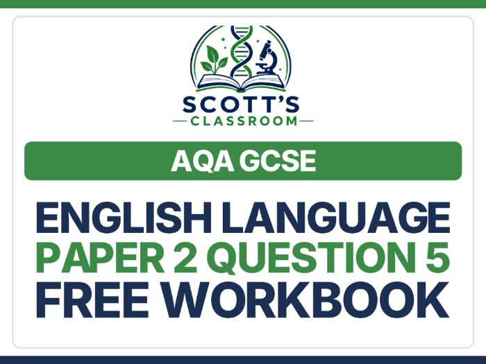 FREE AQA English Language Paper 2 Q5 Workbook