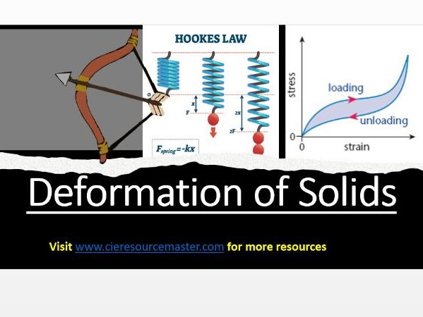 AS PHYSICS 9702: DEFORMATION OF SOLIDS
