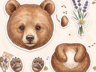 Bear Cub Cut and Craft Worksheet - Easy Fine Motor Activity