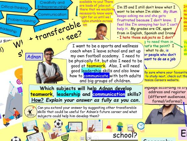 CAREERS PSHE LESSON - WHERE CAN MY SUBJECTS TAKE ME?