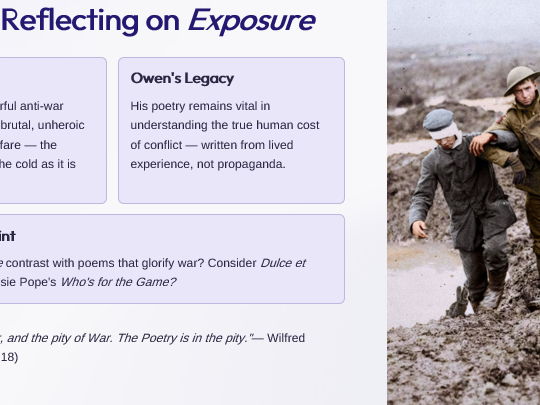 Exposure by Wilfred Owen GCSE AQA English