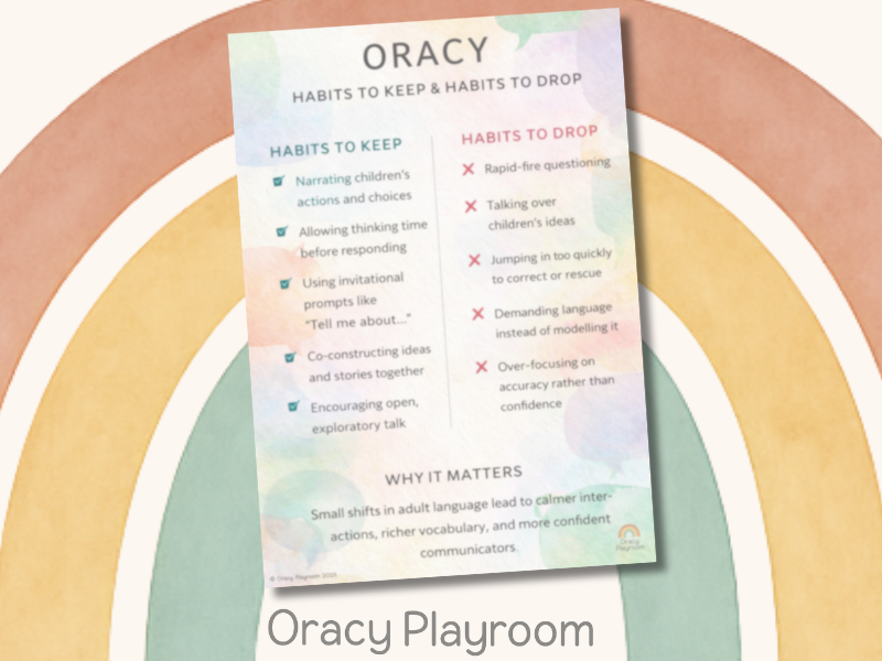 Oracy: Habits to Keep & Drop Poster