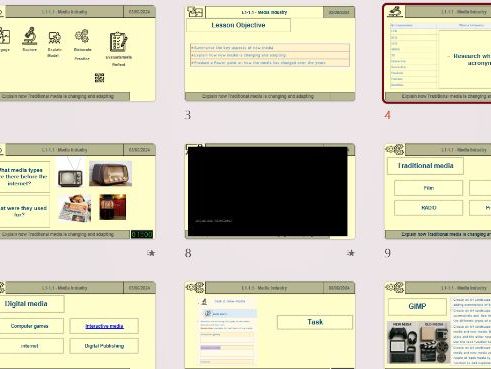 OCR Cambridge National iMedia R093 – L1: Media Industry Sectors & Products | Editable Lesson, Worksh