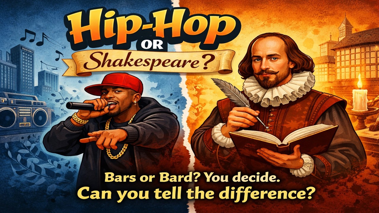 Hip Hop or Shakespeare?: Shakespeare Quiz for kids | Teaching Resources