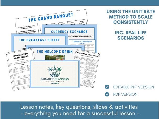 Scaling in Real Life | Ratio & Proportion | Lesson Notes, Slides & Activities
