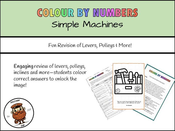 Colour By Numbers - Simple Machines