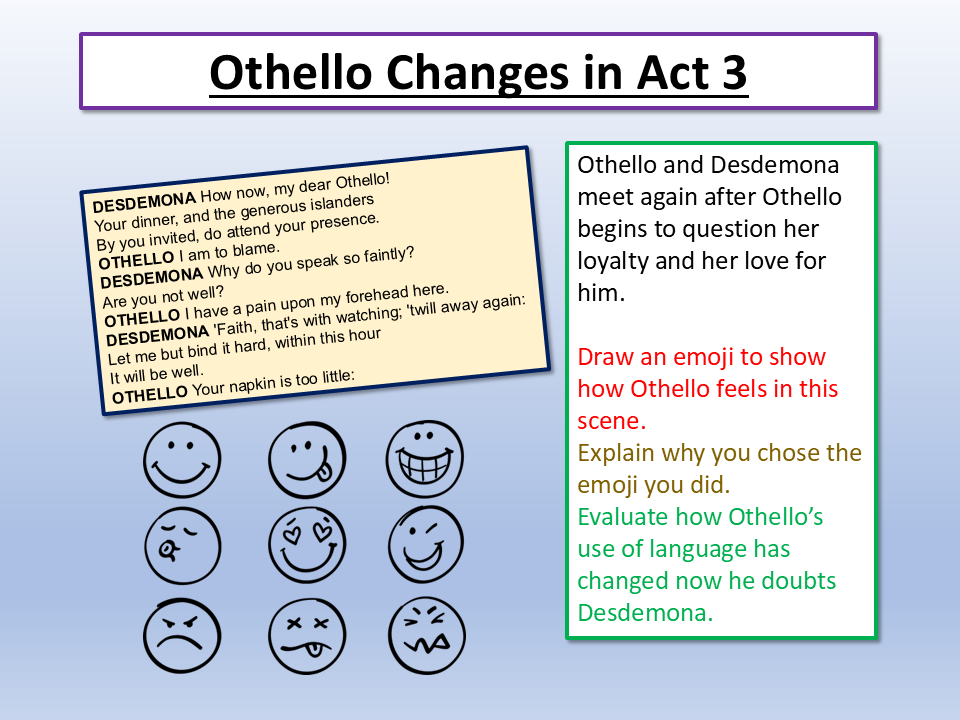 Othello Act 3 A Level