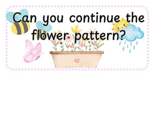 Spring Themed Pattern Colouring