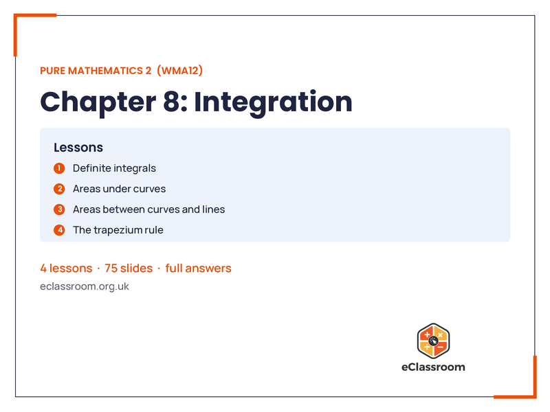IAL Pure 2 Integration lesson slides