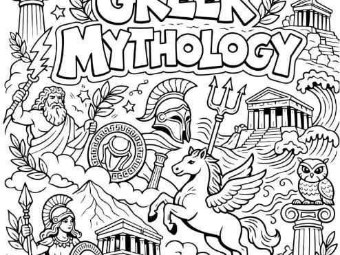 Greek Mythology Colouring Page
