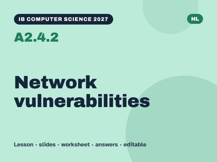 IB Computer Science 2027 – A2.4.2 Network vulnerabilities – Lesson & Worksheet